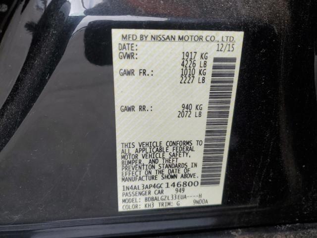 2016 NISSAN ALTIMA 2.5 1N4AL3AP4GC146800
