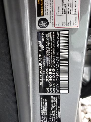 2015 MERCEDES-BENZ S 63 AMG WDDUG7JBXFA072404