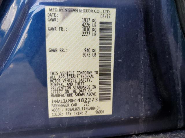 2017 NISSAN ALTIMA 2.5 1N4AL3AP8HC482273