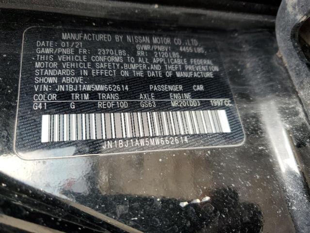 2021 NISSAN ROGUE SPOR JN1BJ1AW5MW662614