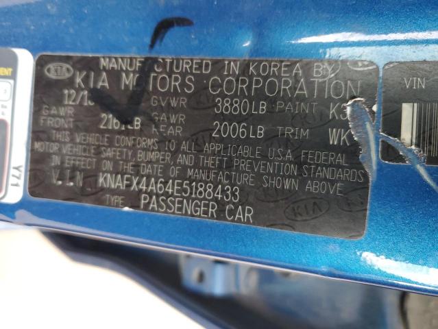 2014 Kia Forte Lx VIN: KNAFX4A64E5188433 Lot: 42138484