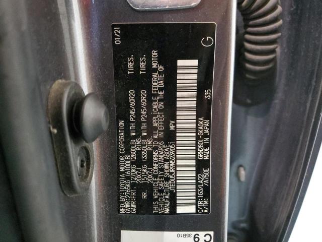 2021 TOYOTA 4RUNNER NI - JTEDU5JR9M5239051