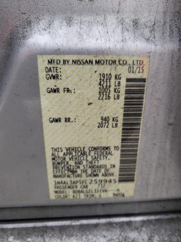 2015 NISSAN ALTIMA 2.5 1N4AL3AP5FC259945