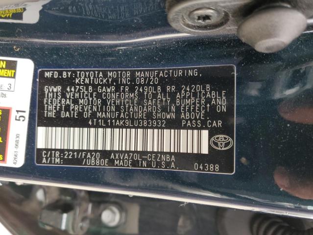 2020 TOYOTA CAMRY LE - 4T1L11AK9LU383932