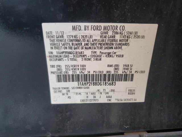 1FAHP2F88DG185683 | 2013 Ford taurus limited