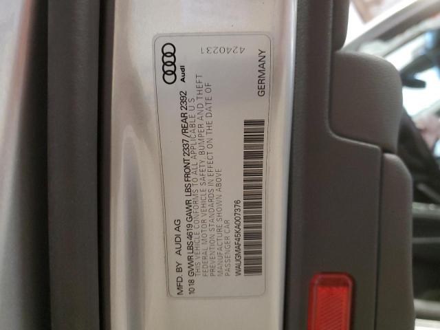 VIN KL79MPSL0MB145946 2019 AUDI A4 no.12