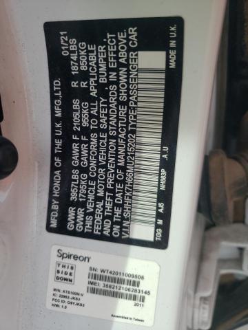 2021 HONDA CIVIC EX SHHFK7H66MU215202