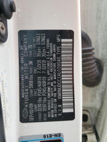 2010 Hyundai Veracruz Gls VIN: KM8NUDCC1AU109046 Lot: 41197284