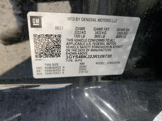 2018 CADILLAC ESCALADE L - 1GYS4BKJ2JR109730