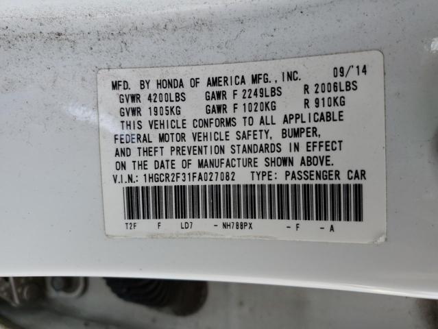 1HGCR2F31FA027082 2015 Honda Accord Lx