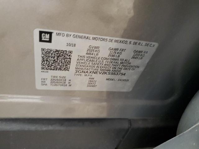 2019 CHEVROLET EQUINOX PR 3GNAXNEV2KS553754
