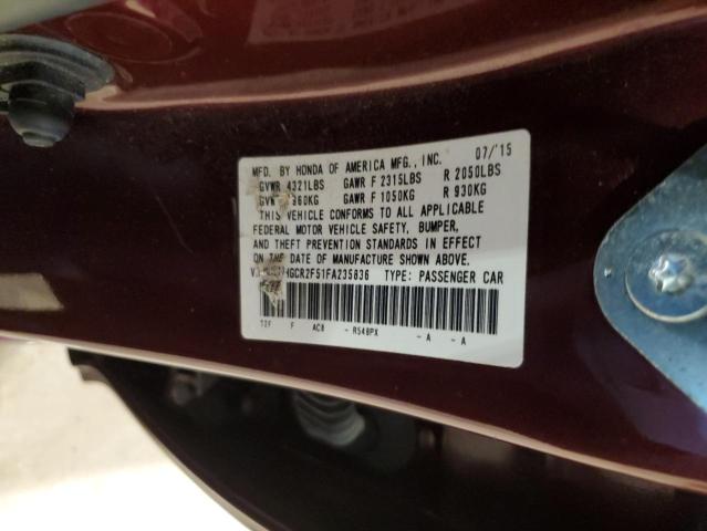 2015 HONDA ACCORD SPO 1HGCR2F51FA235836