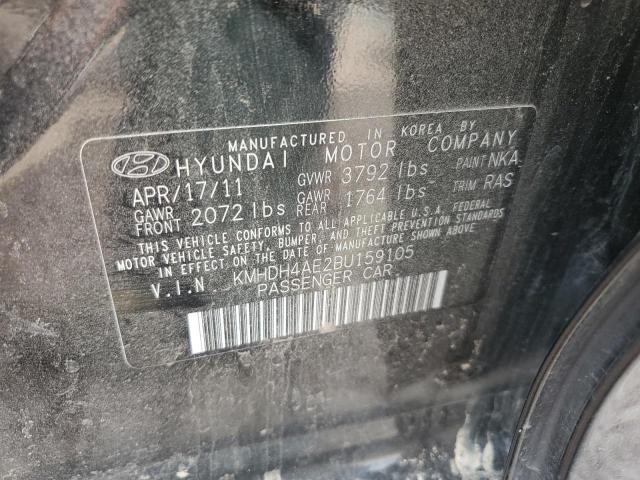 KMHDH4AE2BU159105 2011 Hyundai Elantra Gls