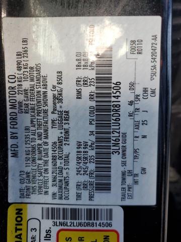 2013 Lincoln Mkz Hybrid VIN: 3LN6L2LU6DR814506 Lot: 41989514