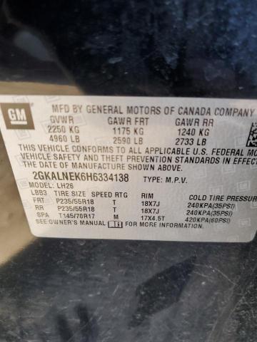 2017 GMC TERRAIN SL - 2GKALNEK6H6334138
