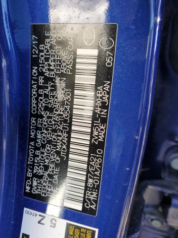 2018 TOYOTA PRIUS JTDKARFU1J3547301