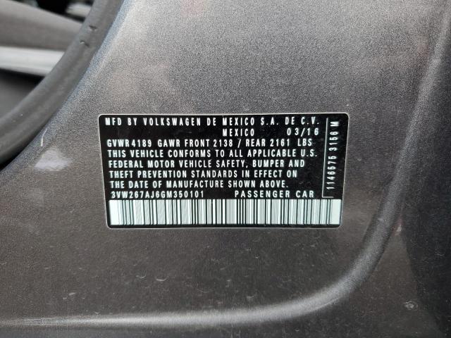 2016 VOLKSWAGEN JETTA S - 3VW267AJ6GM350101