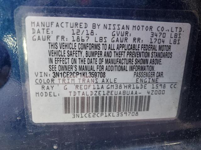 2019 NISSAN VERSA NOTE 3N1CE2CP1KL359708