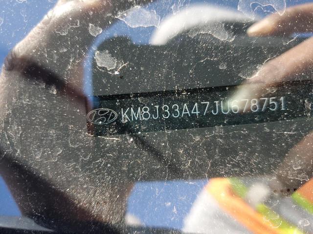 2018 HYUNDAI TUCSON SEL KM8J33A47JU678751