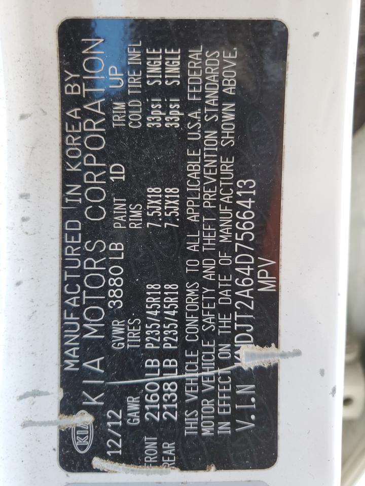 KNDJT2A64D7566413 2013 Kia Soul +