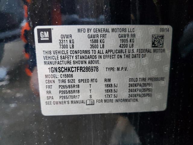 2015 CHEVROLET SUBURBAN C 1GNSCHKC7FR286978