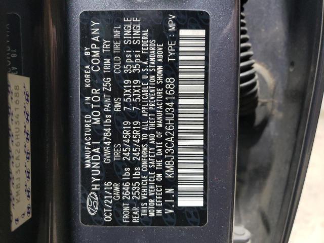 2017 HYUNDAI TUCSON LIM KM8J3CA26HU341688