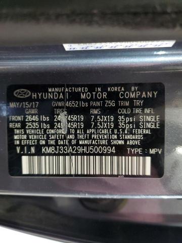 2017 HYUNDAI TUCSON LIM - KM8J33A29HU500994