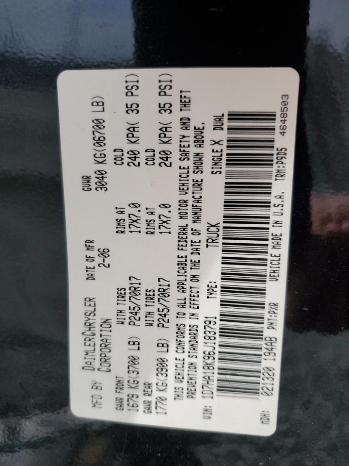 1D7HA18K96J183791 2006 Dodge Ram 1500 St