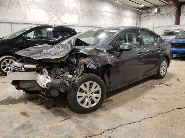 Lot #2403903877 2012 HONDA CIVIC LX salvage car