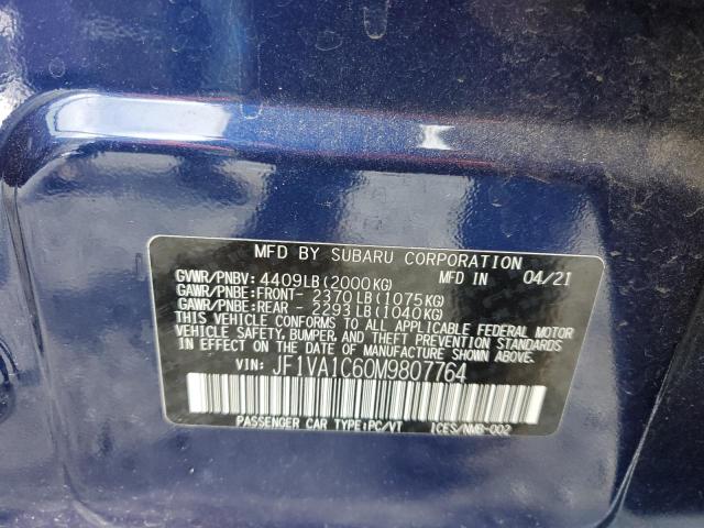 2021 SUBARU WRX PREMIU - JF1VA1C60M9807764