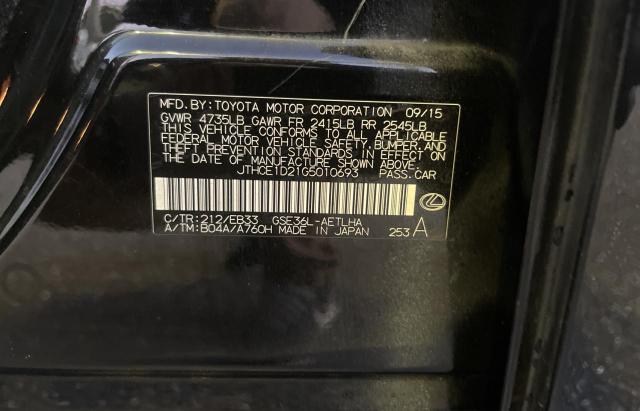 2016 LEXUS IS 350 JTHCE1D21G5010693