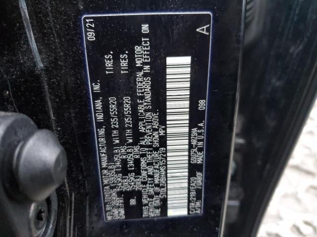 VIN 5TDLZRBH4MS157219 2021 Toyota Highlander, Xse no.13