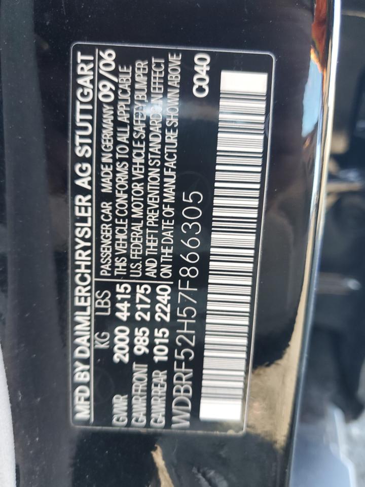 WDBRF52H57F866305 2007 Mercedes-Benz C 230