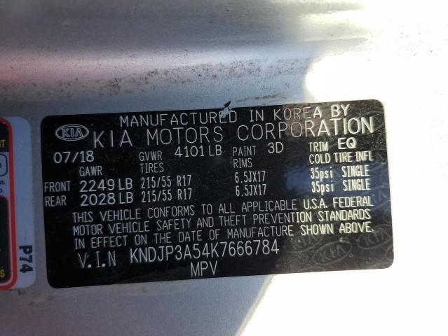 VIN 1FADP3K27FL381369 2019 KIA SOUL no.12