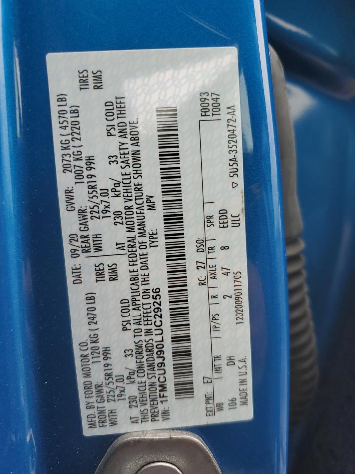 1FMCU9J90LUC29256 FORD ESCAPE 2020