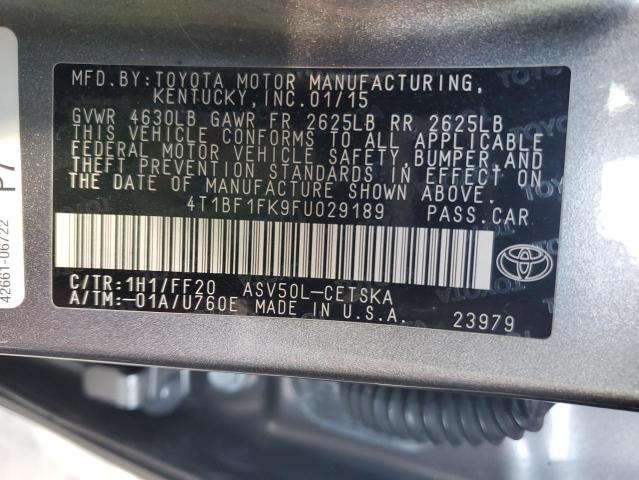 4T1BF1FK9FU029189 2015 TOYOTA CAMRY - Image 13