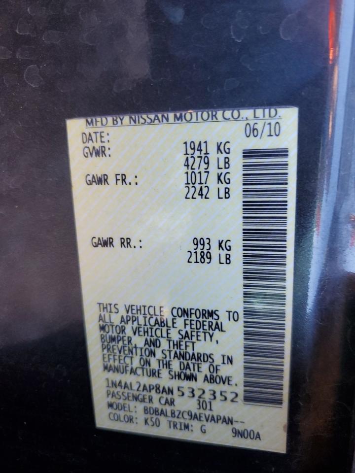 1N4AL2AP8AN532352 2010 Nissan Altima Base