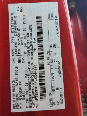2020 FORD F150 SUPER 1FTEW1E55LKD94828