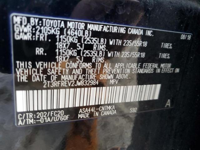 2018 TOYOTA RAV4 ADVEN 2T3RFREV2JW832984