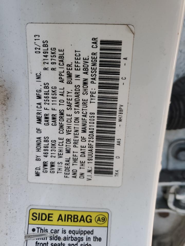 19UUA8F25DA010059 2013 Acura Tl