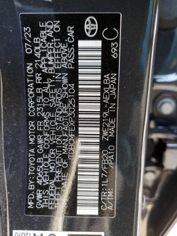 2023 TOYOTA COROLLA HY JTDBCMFEXP3025104