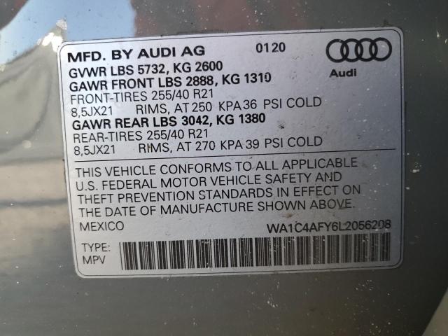 2020 AUDI SQ5 PRESTI WA1C4AFY6L2056208