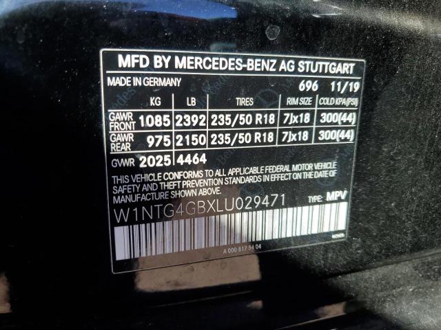 VIN W1NTG4GBXLU029471 2020 Mercedes-Benz GLA-Class,... no.12