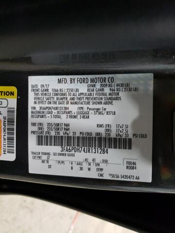 VIN 3FA6P0H74JR131284 2018 Ford Fusion, SE no.12