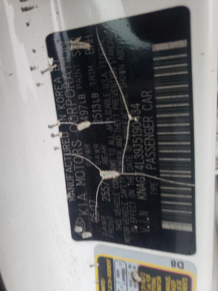 KNDGT4L39J5190434 2018 Kia Optima Lx