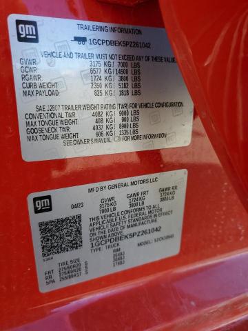 2023 CHEVROLET SILVERADO - 1GCPDBEK5PZ261042