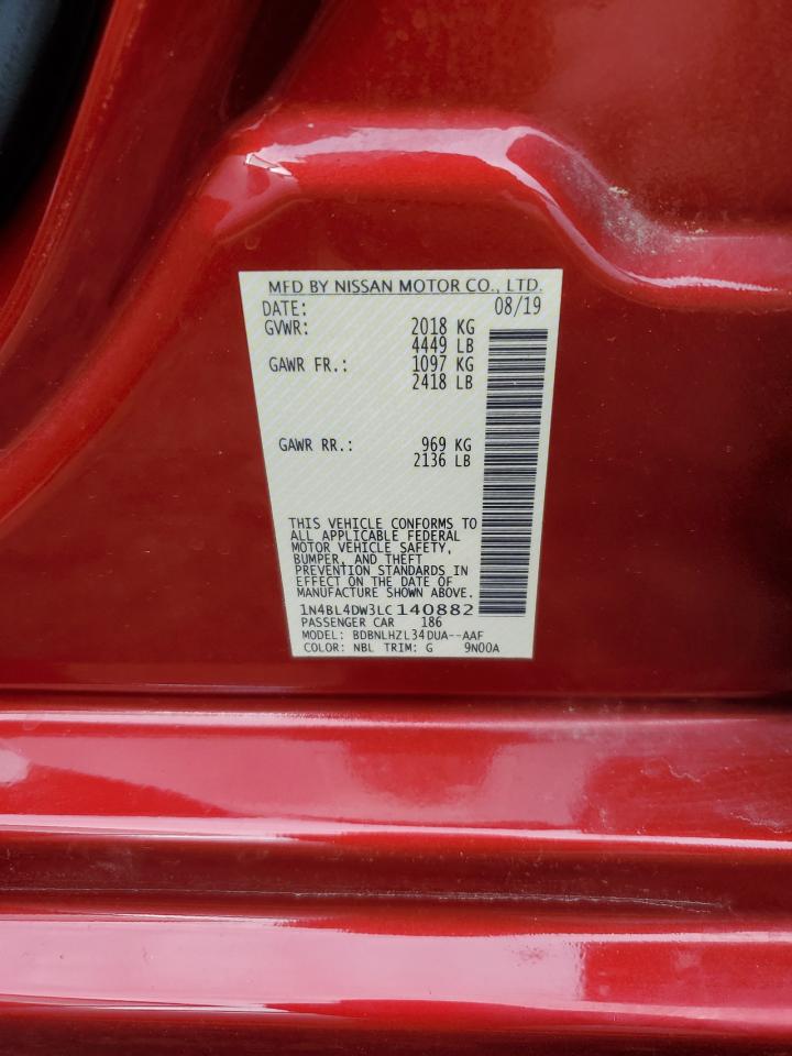 VIN: 1N4BL4DW3LC140882 2020 NISSAN ALTIMA