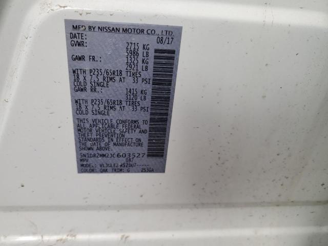 2018 NISSAN PATHFINDER 5N1DR2MM2JC603527