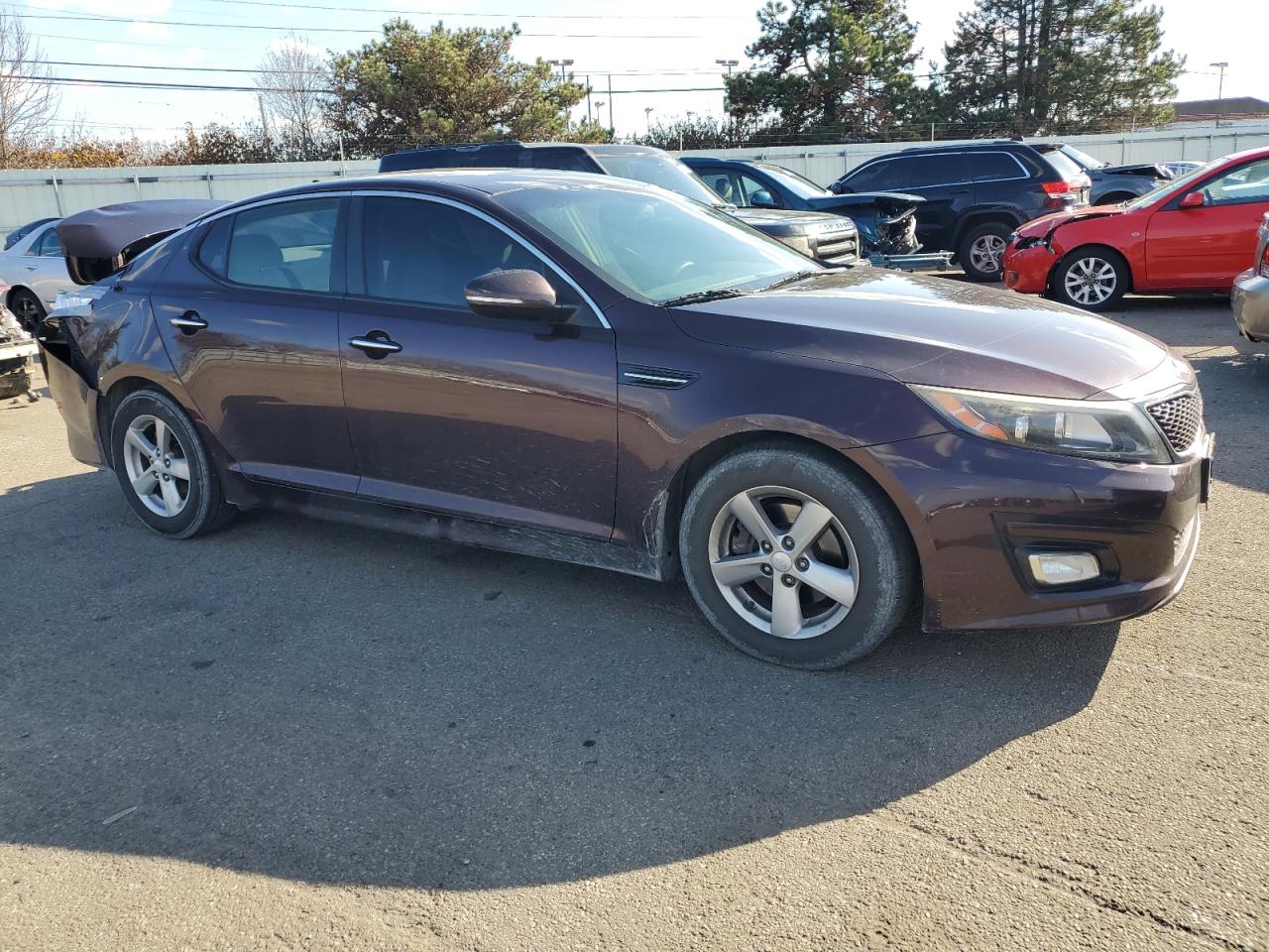 2014 Kia Optima Lx vin: 5XXGM4A75EG305652