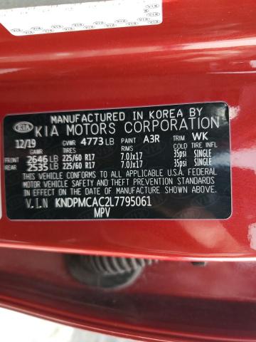 VIN KNDPMCAC2L7795061 2020 KIA Sportage, LX no.12